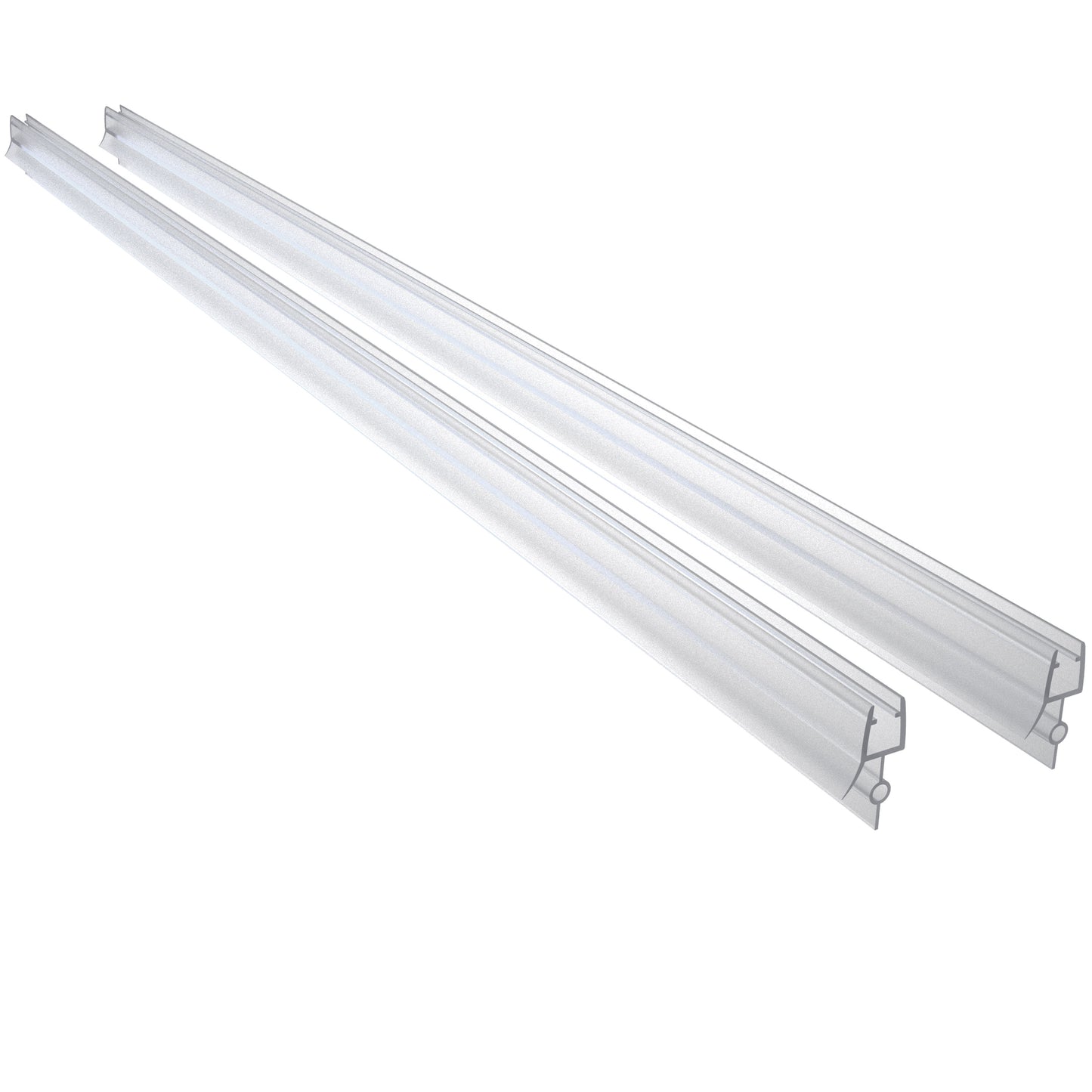 Douchedeurrubber voor 6mm of 8mm glas, 90cm lang, snijdbaar