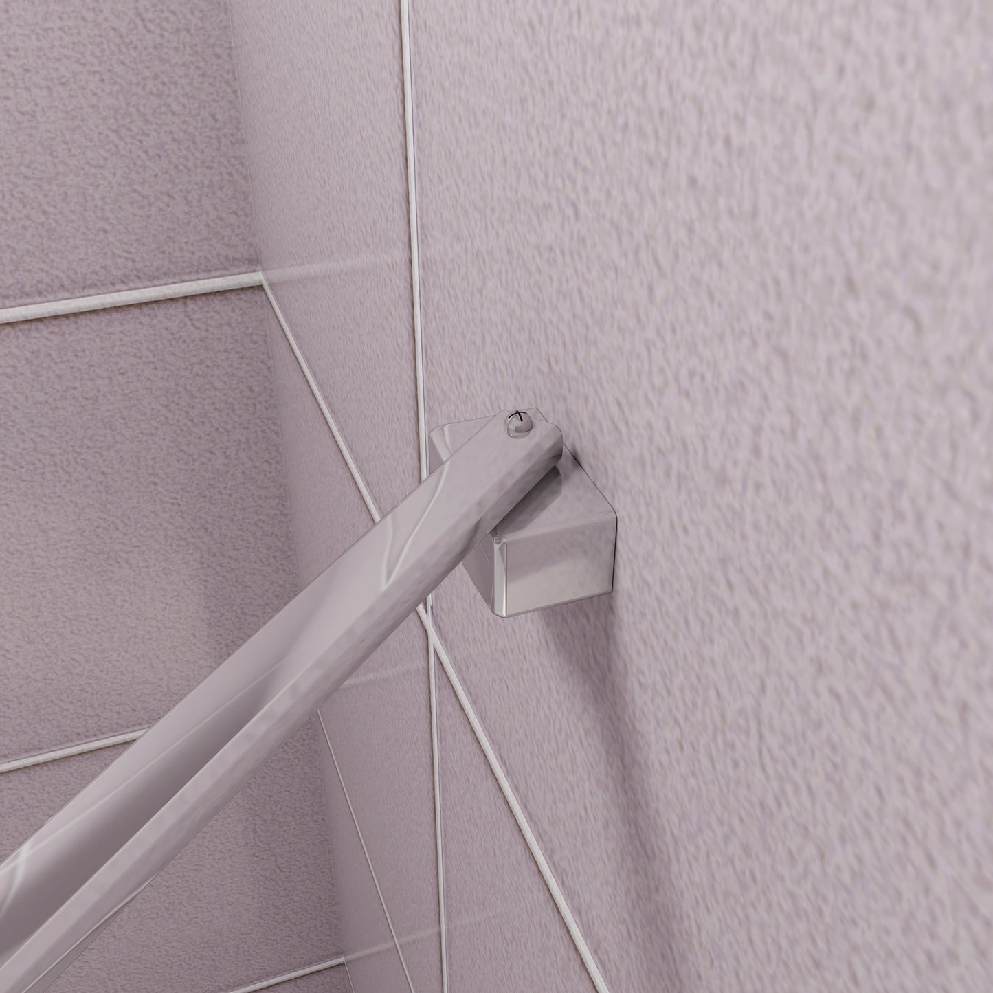 Inloopdouche 100x200cm,8mm NANO EasyClean veiligheidsglas,45cm Stabilisatiestang