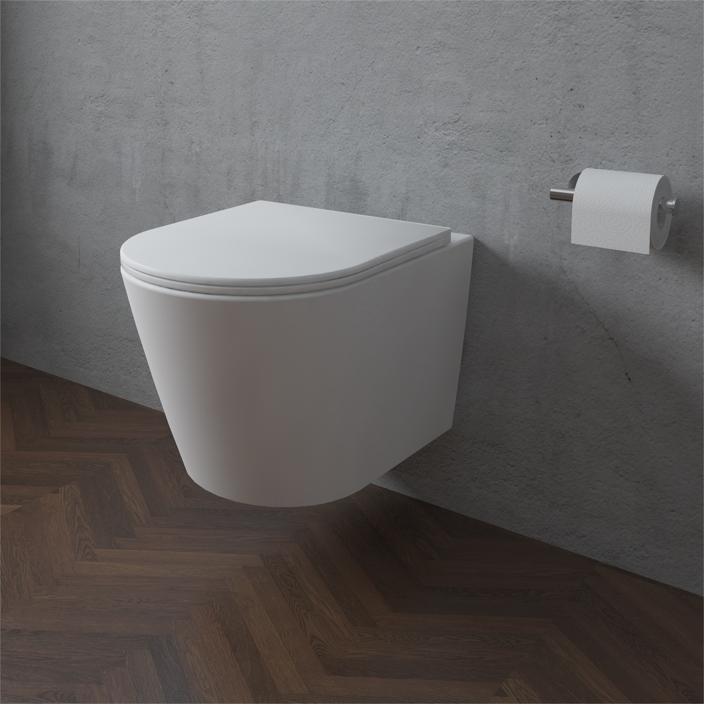 Badkamer wandcloset randloos design toilet toilet met softclose zitting
