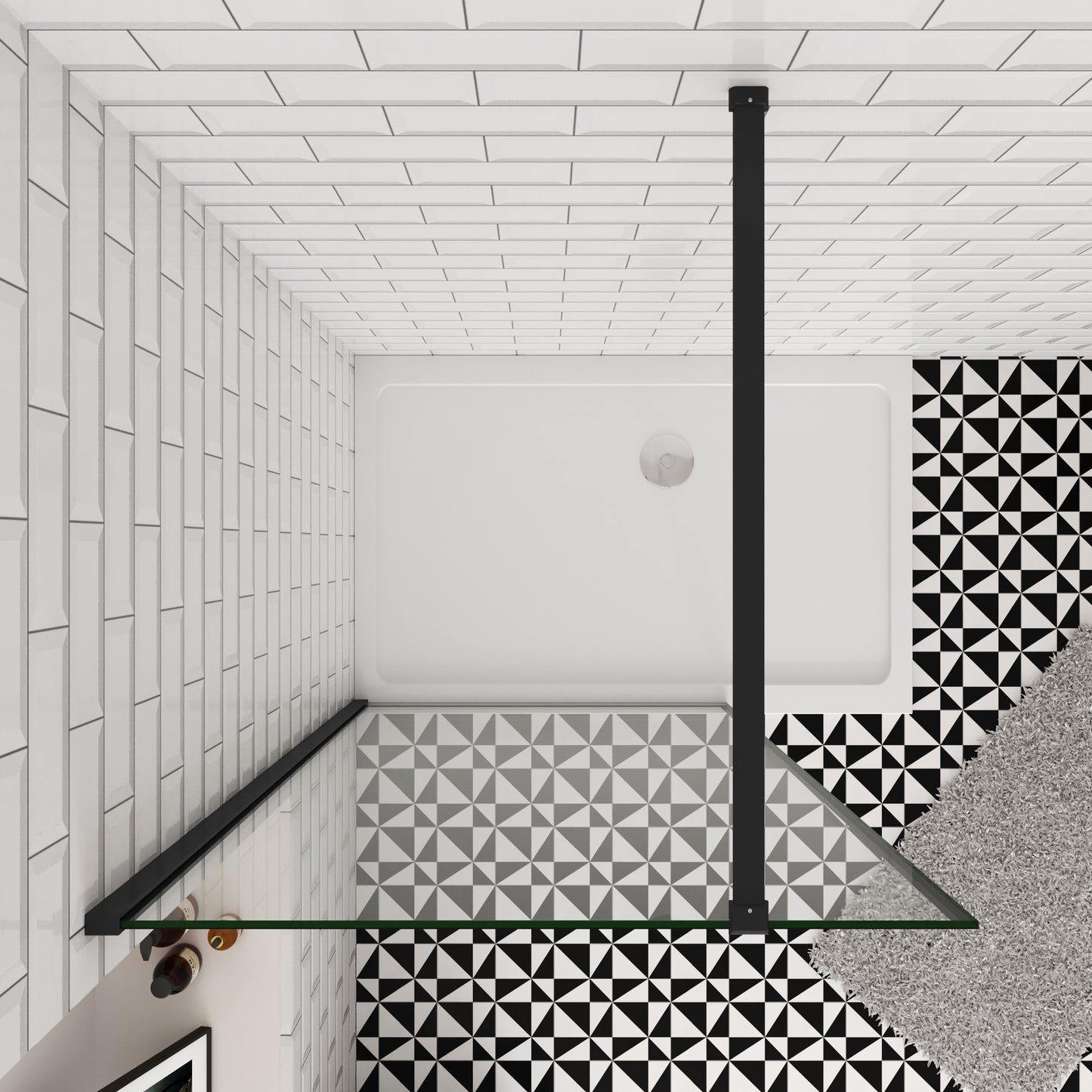 80/90/100/120/140¡Á200 cm inloopdouche douchescherm douchewand douchecabine ESG glazen wand