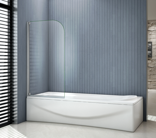 Draaibaar pendel badscherm badwand,4mm helder veiligheidsglas