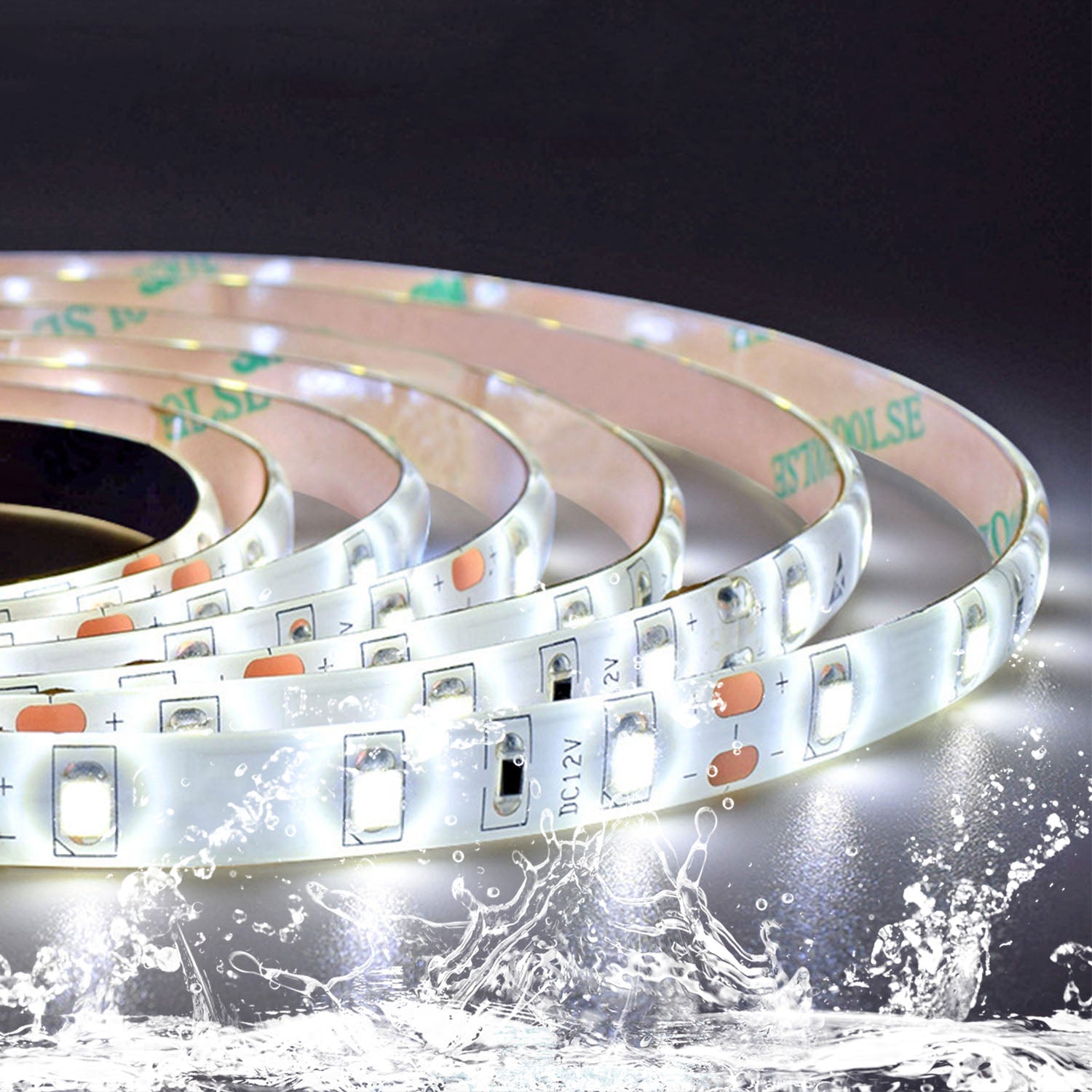 LED-badkamerwandspiegel 45x60 / 50x70 / 60x80cm, met verlichte enkele aanraaksensorschakelaar,anti-condens koel wit