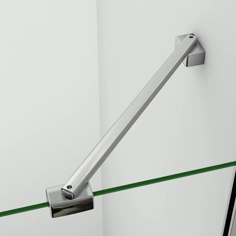 inloopdouche,douchescherm, stabilisator, 6mm helder veiligheidsglas nano easyclean antikalk, douchewand