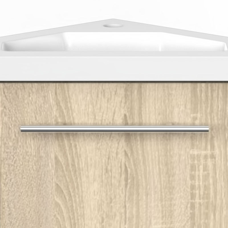 Badkamermeubel 40 cm hoek wastafel met onderkast Soft-close functie - onderkast wastafelmeubel
