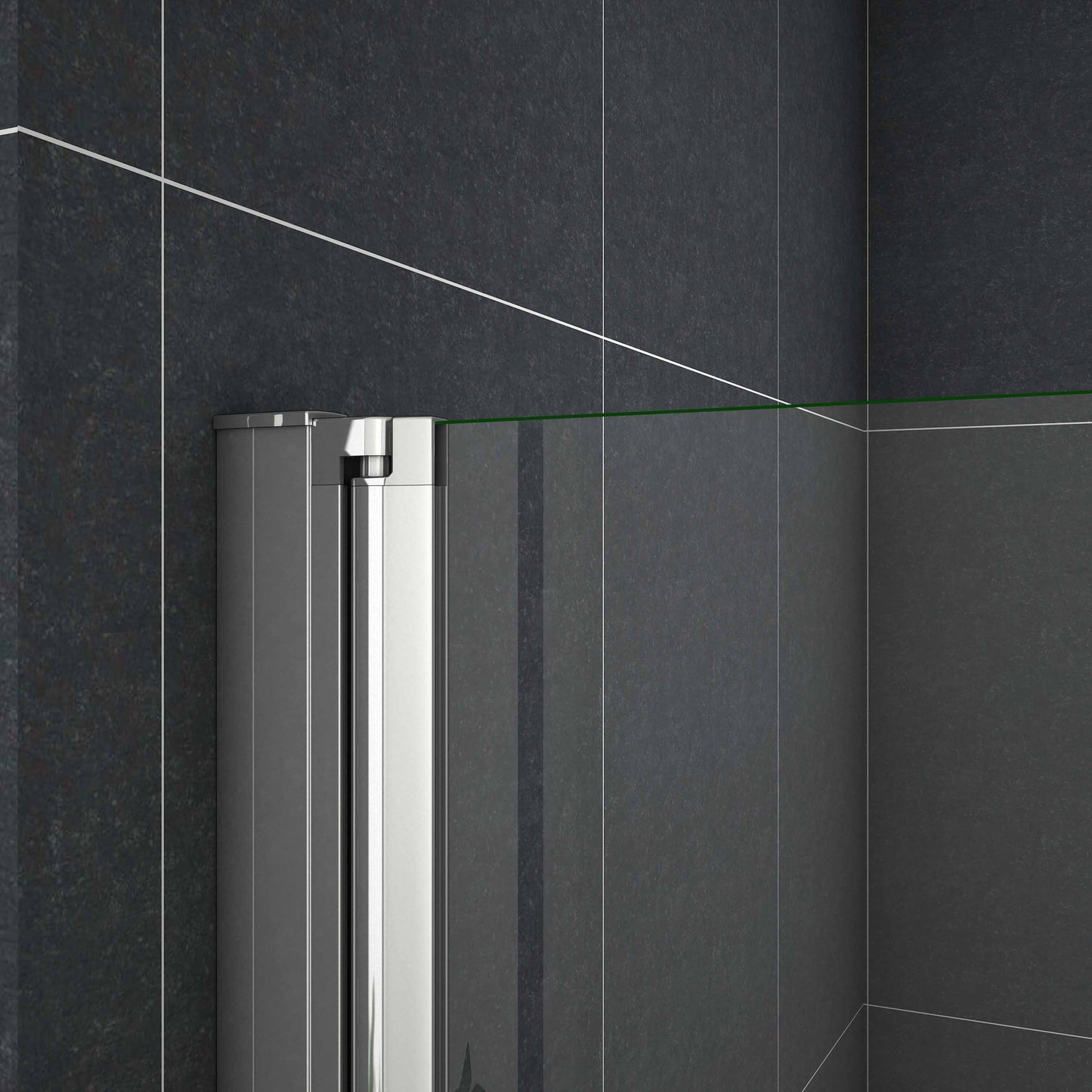 2-delige inklapbaar douchedeur,185cm hoog,6mm NANO EasyClean veiligheidsglas
