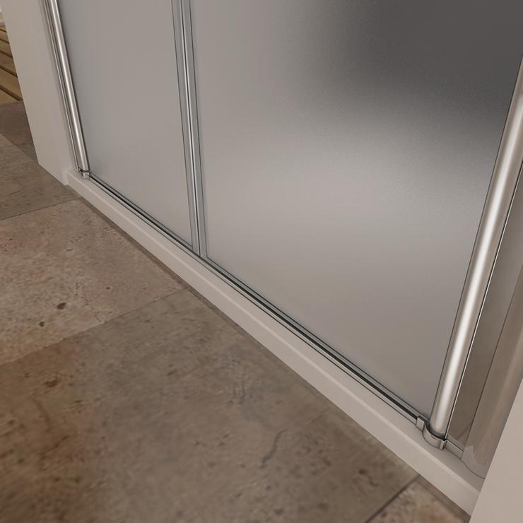 nis douchedeur,dubbele pendel deur,6mm mat gezandstraald veiligheidsglas nano easyclean antikalk