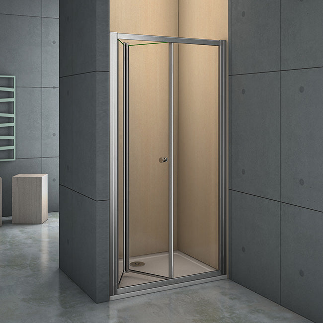 nis douchedeur ,2-delige vouwdeur,6mm helder veiligheidsglas
