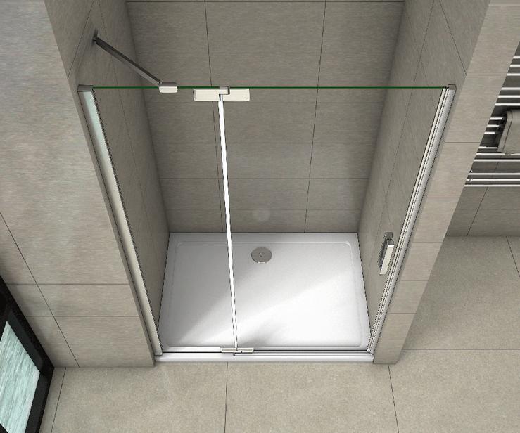 8 mm NANO glas douchecabine douchewand draaideur,installeer aan de linkerkant