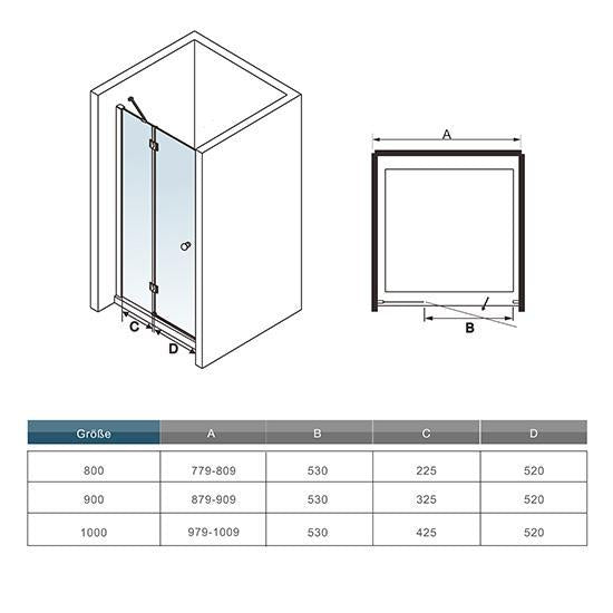 nis douchedeur,draaideur,8mm mat gezandstraald veiligheidsglas,nano easyclean antikalk