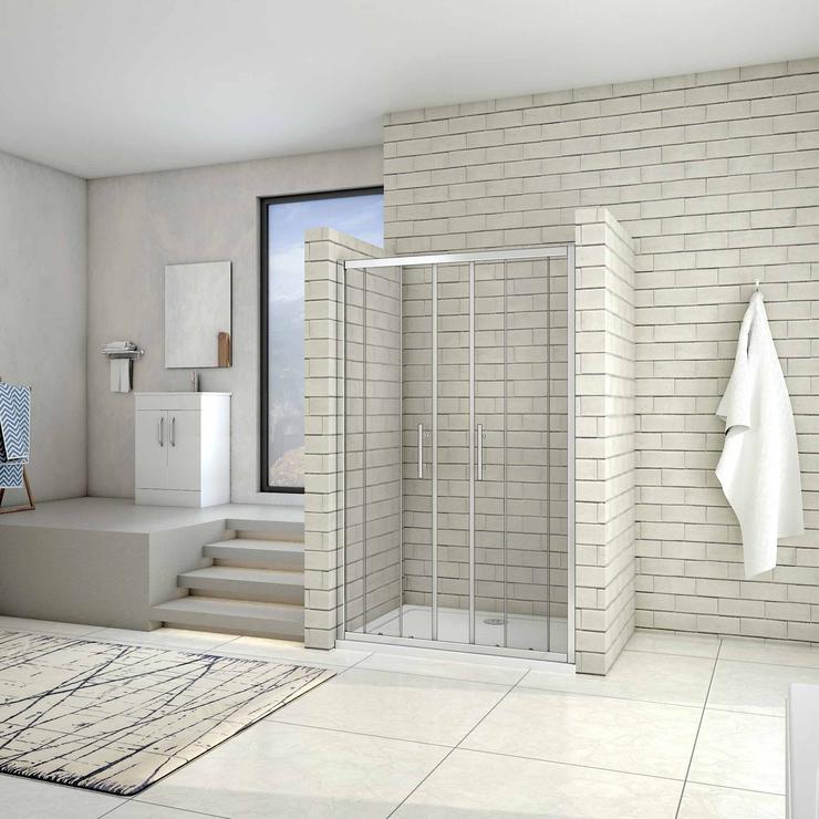 Douchedeur Schuifdeur,5mm helder veiligheidsglas