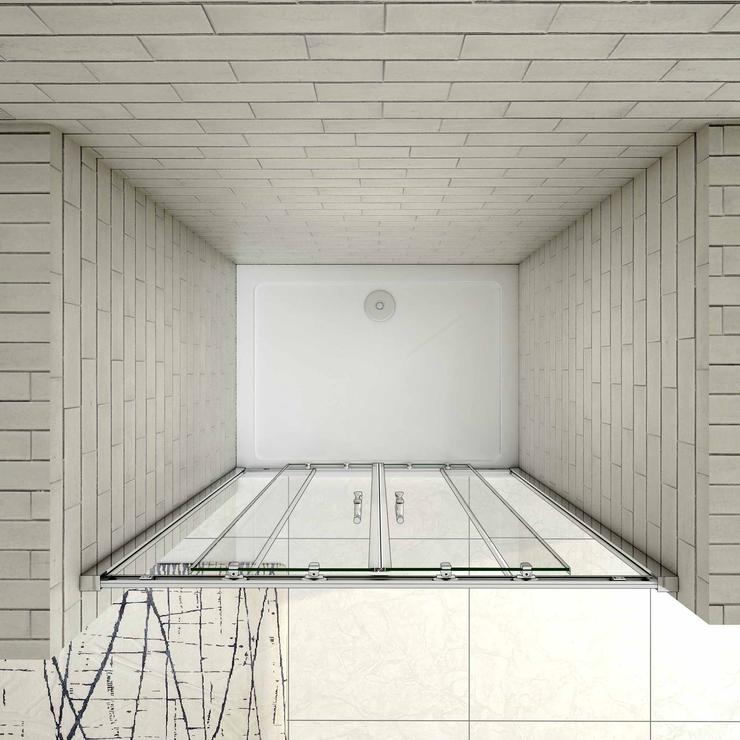 Douchedeur Schuifdeur,5mm helder veiligheidsglas