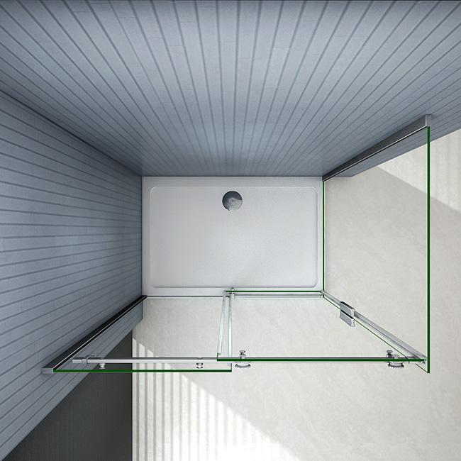 schuifdeur douchewand,6mm helder glas