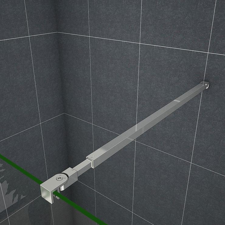 Inloopdouche 200cm hoog,10mm NANO EasyClean veiligheidsglas met matte folie