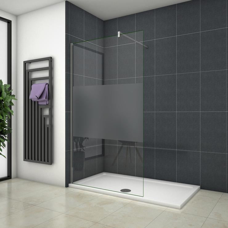 Inloopdouche doucheafscheiding, doucheglaswand 200cm hoog, NANO-glas
