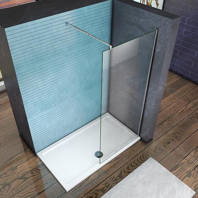 inloopdouche,douchescherm,stabilisator,6mm helder veiligheidsglas nano easyclean antikalk,douchewand