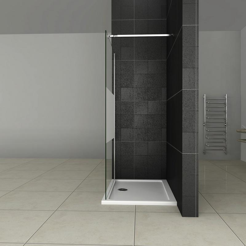 Inloopdouche doucheafscheiding, doucheglaswand 200cm hoog, NANO-glas