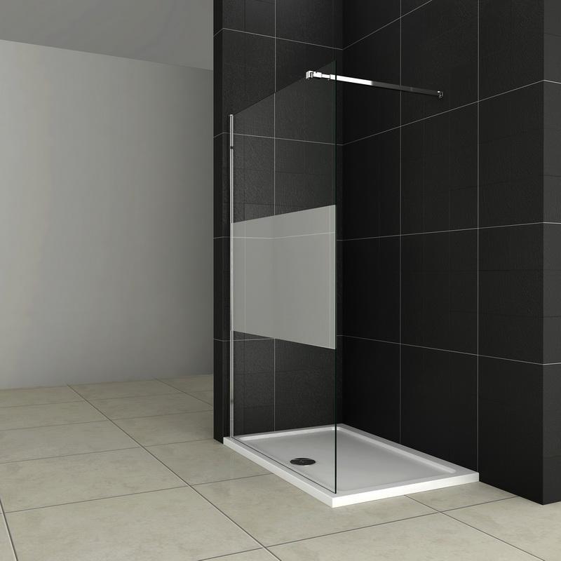 Inloopdouche doucheafscheiding, doucheglaswand 200cm hoog, NANO-glas