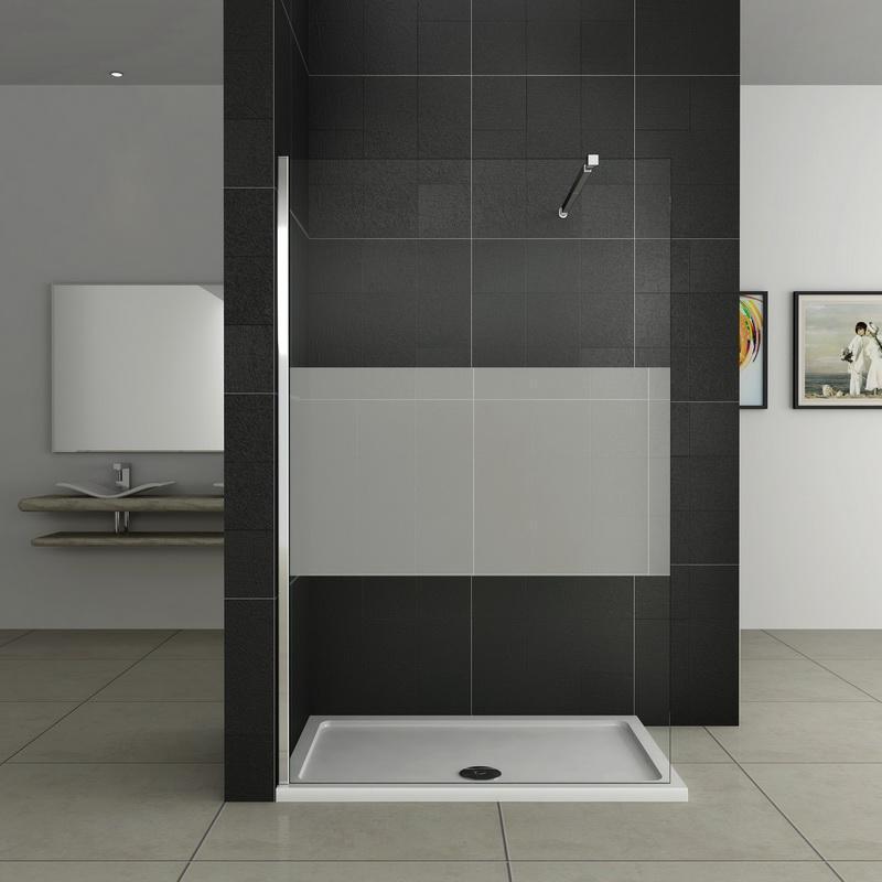 Inloopdouche doucheafscheiding, doucheglaswand 200cm hoog, NANO-glas