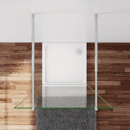 Inloopdouche 57,7x200cm ,8mm nano veiligheidsglas ,met 2 Stabilisatiestangen 70-120cm