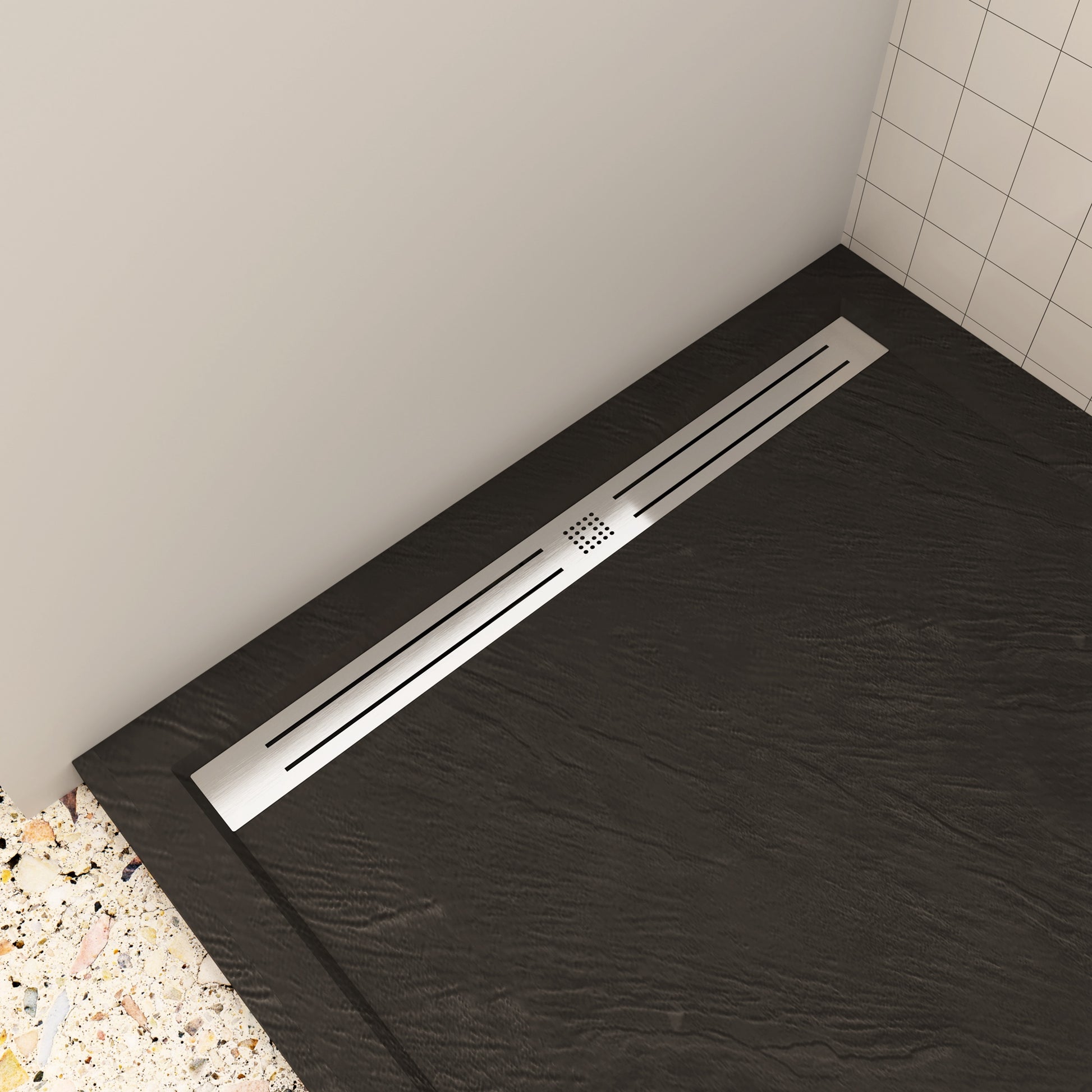 Aica ontwerp Driezijdige douchecabine 70-80-90x70-80-90x70-80-90x185cm Twee schuifdeuren 6mm+één zijpaneel 5mm gehard glas glanzend chroom