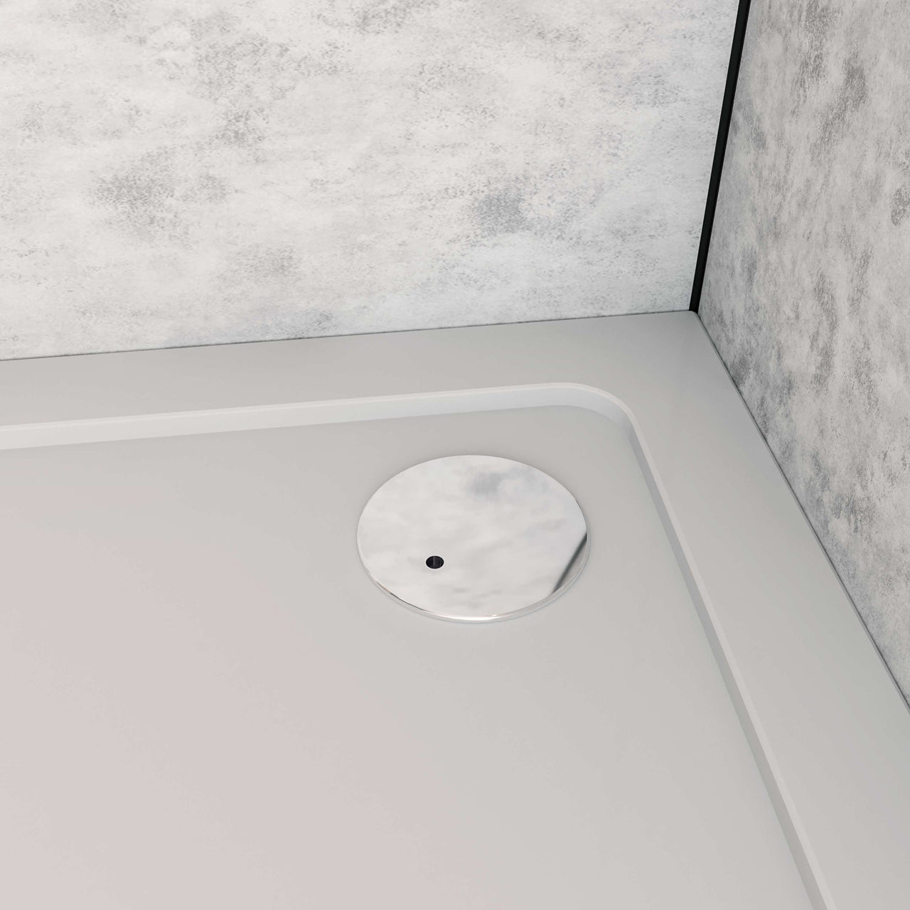 Aica ontwerp Driezijdige douchecabine 80-90x80-90x80-90x185cm Twee schuifdeuren+één zijpaneel 6mm gehard glas glanzend chroom met wit complete douchebak(Extra plat)
