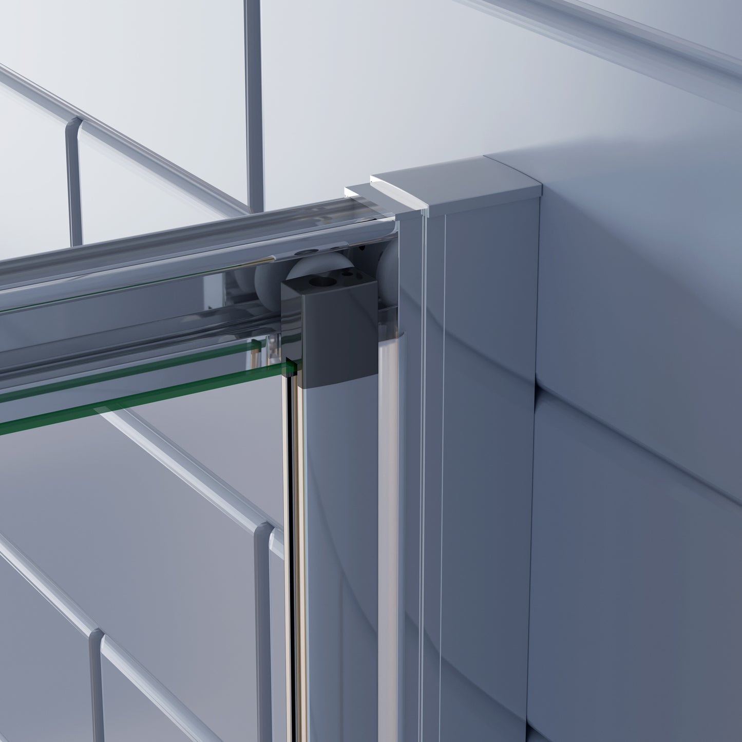 Douchecabine Vouw-/schuifdeur+¨¦¨¦n zijpaneel 5mm veiligheidsglas-gepolijst chroom frame