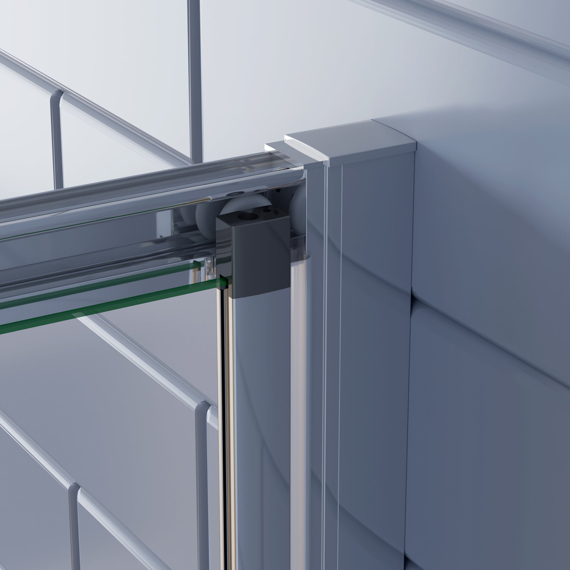 Douchecabine Vouw-/schuifdeur+¨¦¨¦n zijpaneel 5mm veiligheidsglas-gepolijst chroom frame