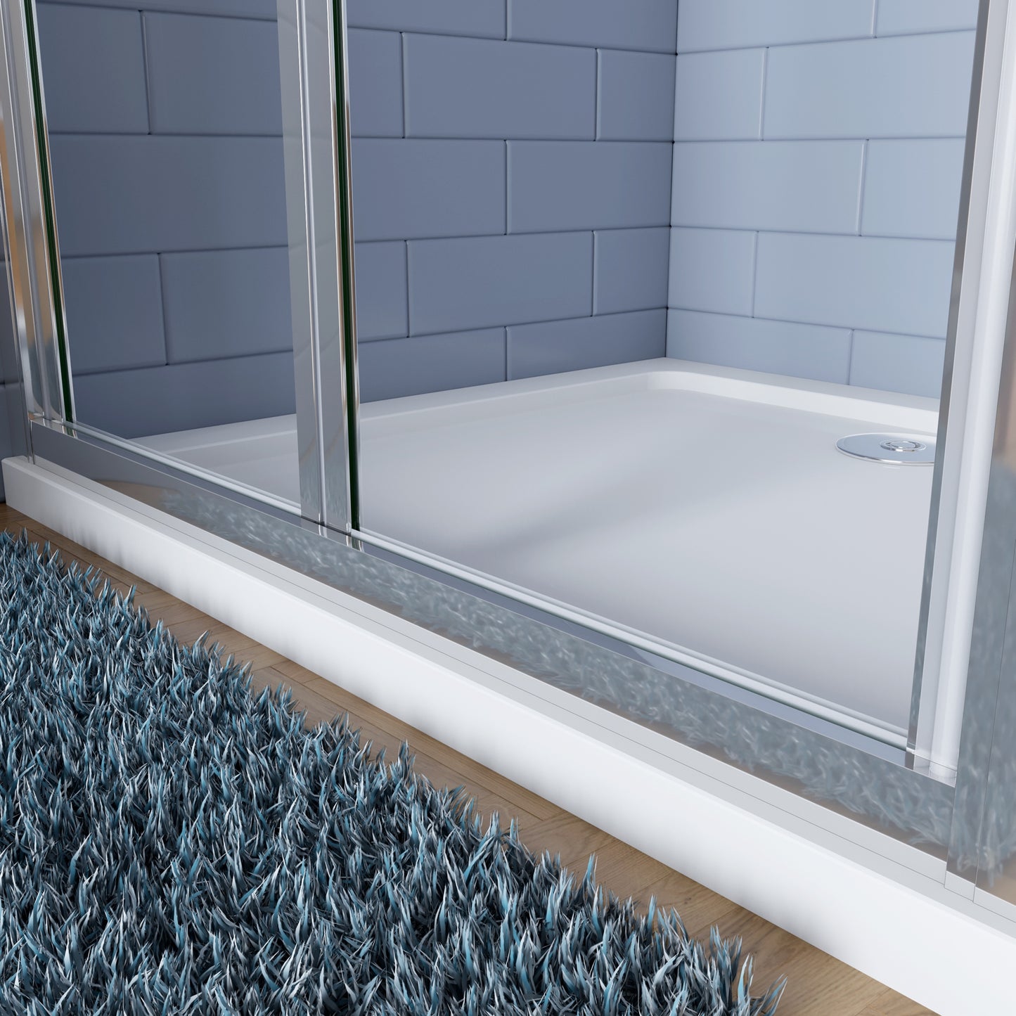 Douchecabine Vouw-/schuifdeur+¨¦¨¦n zijpaneel 5mm veiligheidsglas-gepolijst chroom frame