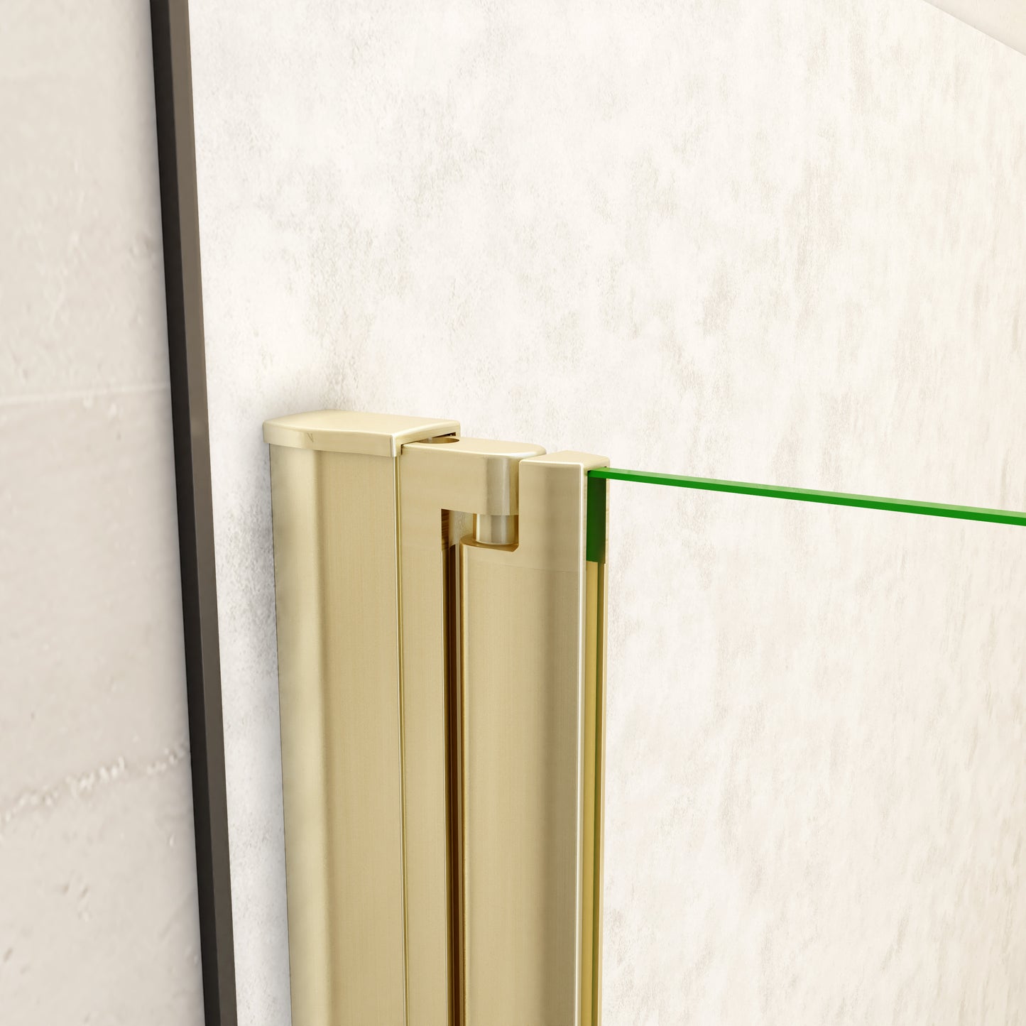 Douchedeur vouwdeur 70-80-90-95-100-110-120x195cm niche,6mm Helder Veiligheidsglas Easyclean,goud aluminium profiel