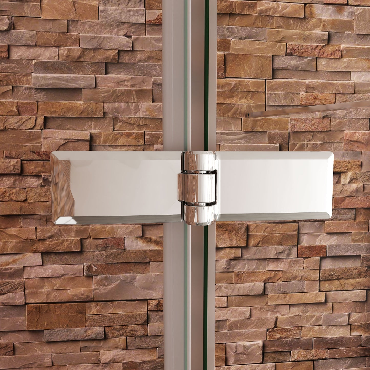 Aica modern stijl badwand 90/100/110/120x60/70/75/80x140cm 2 delig inklapbaar 6mm veiligheidsgehard glas glanzend chroom-Witte zeefdrukstrepen