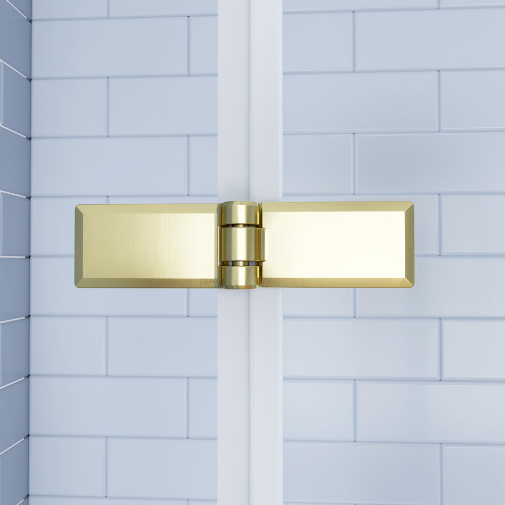 Inloopdouche-douchewand 65-75-85-90-95-105-115x195cm 6mm NANO EasyClean veiligheidsglas goud aluminium profiel