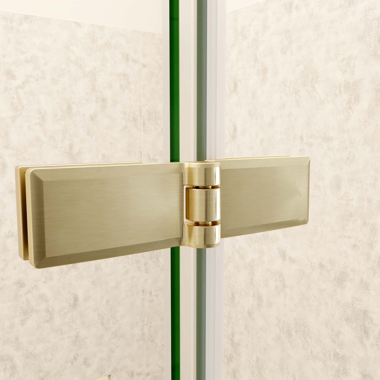 Douchedeur vouwdeur 70-80-90-95-100-110-120x195cm niche,6mm Helder Veiligheidsglas Easyclean,goud aluminium profiel