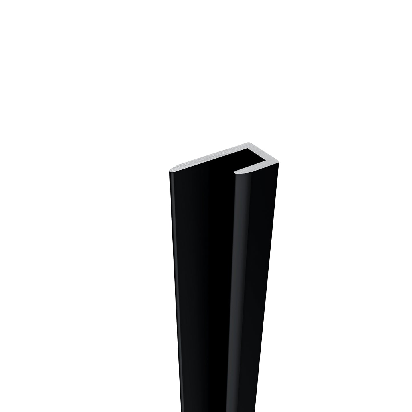 Aica H:210cm mat zwart aluminium composiet platen , 3 mm dik-Set van 1 douchewandpanelen inclusief profielen-Wandpanelen