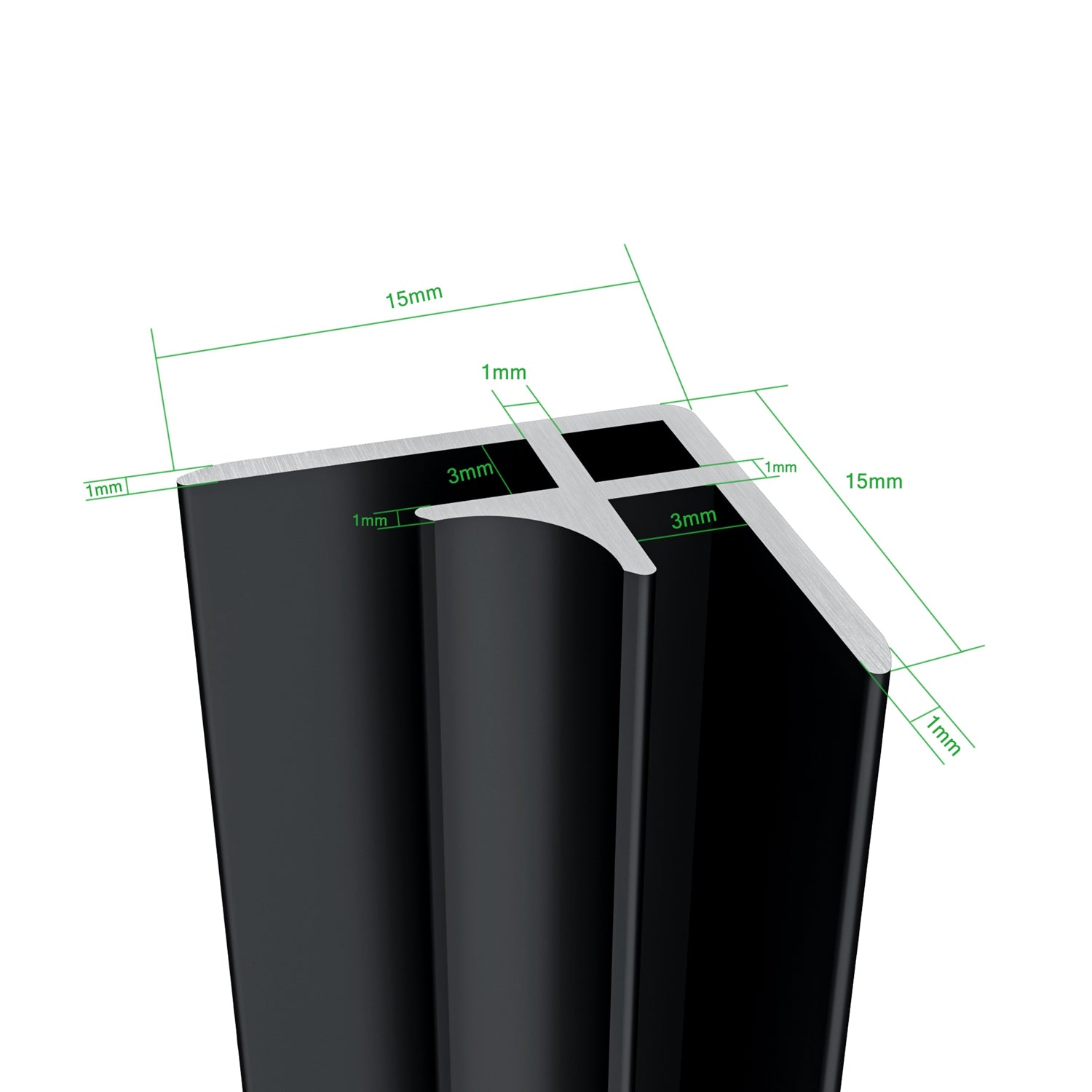 Aica B:80/90/100/120xL:80/90/100/120xH:210cm aluminium composiet platen met gewassen betoneffect , 3 mm dik-Set van 2 douchewandpanelen inclusief profielen-Wandpanelen