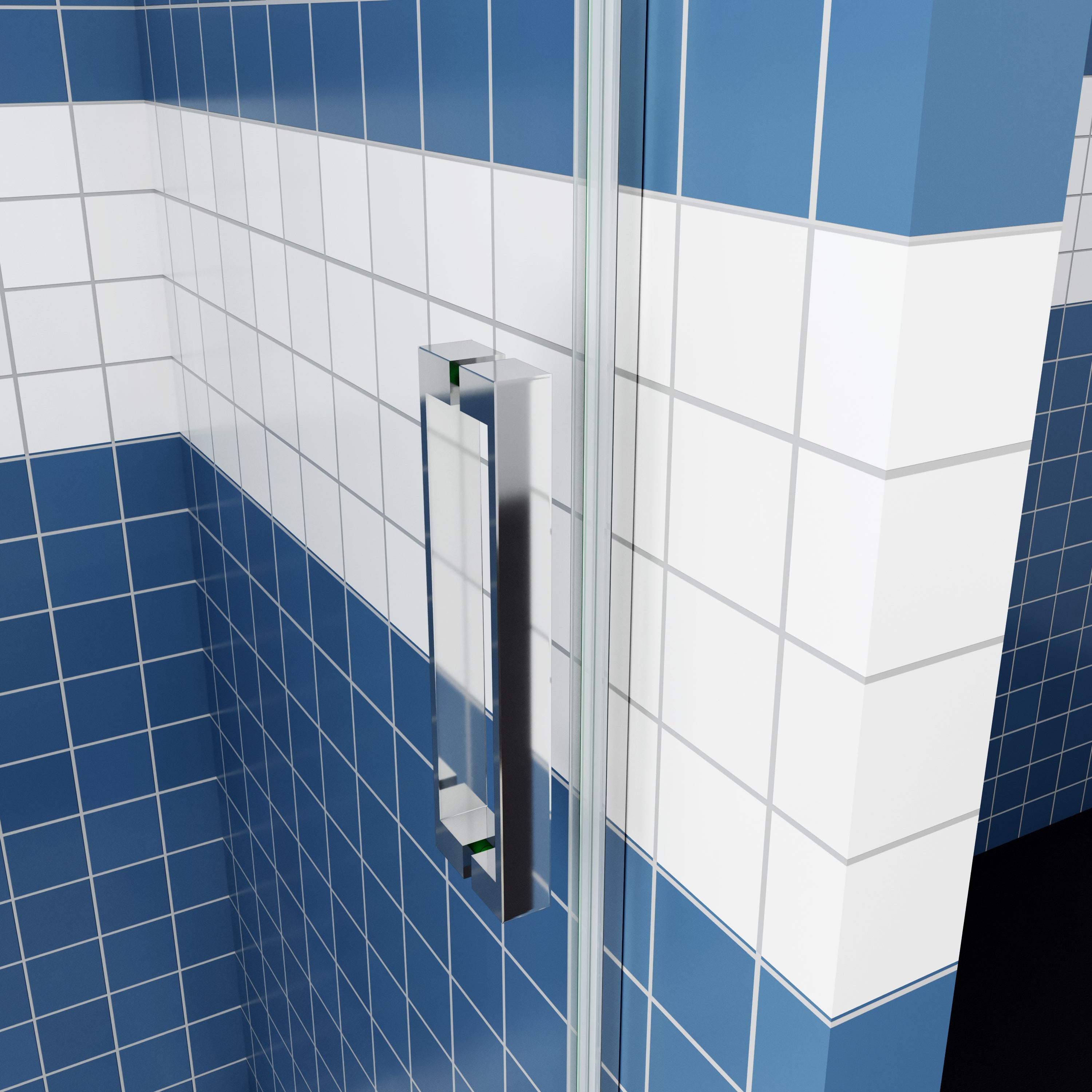 Douchecabine schuifdeur nisdeur douchedeur 100/110/120/140/160 cm 8mm NANO glas H.195cm