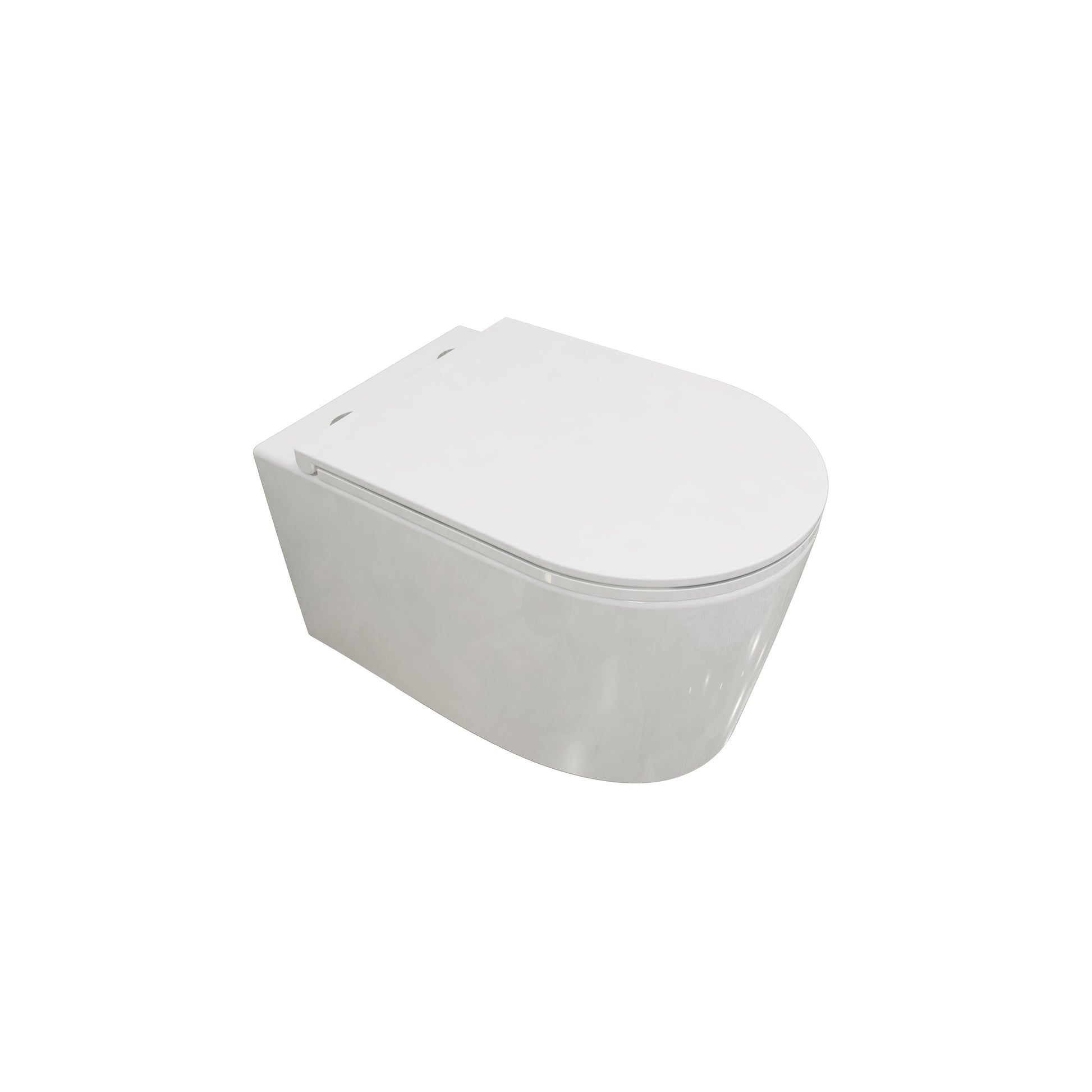 Badkamer Randloos wandtoilet met slanke softclose-zitting