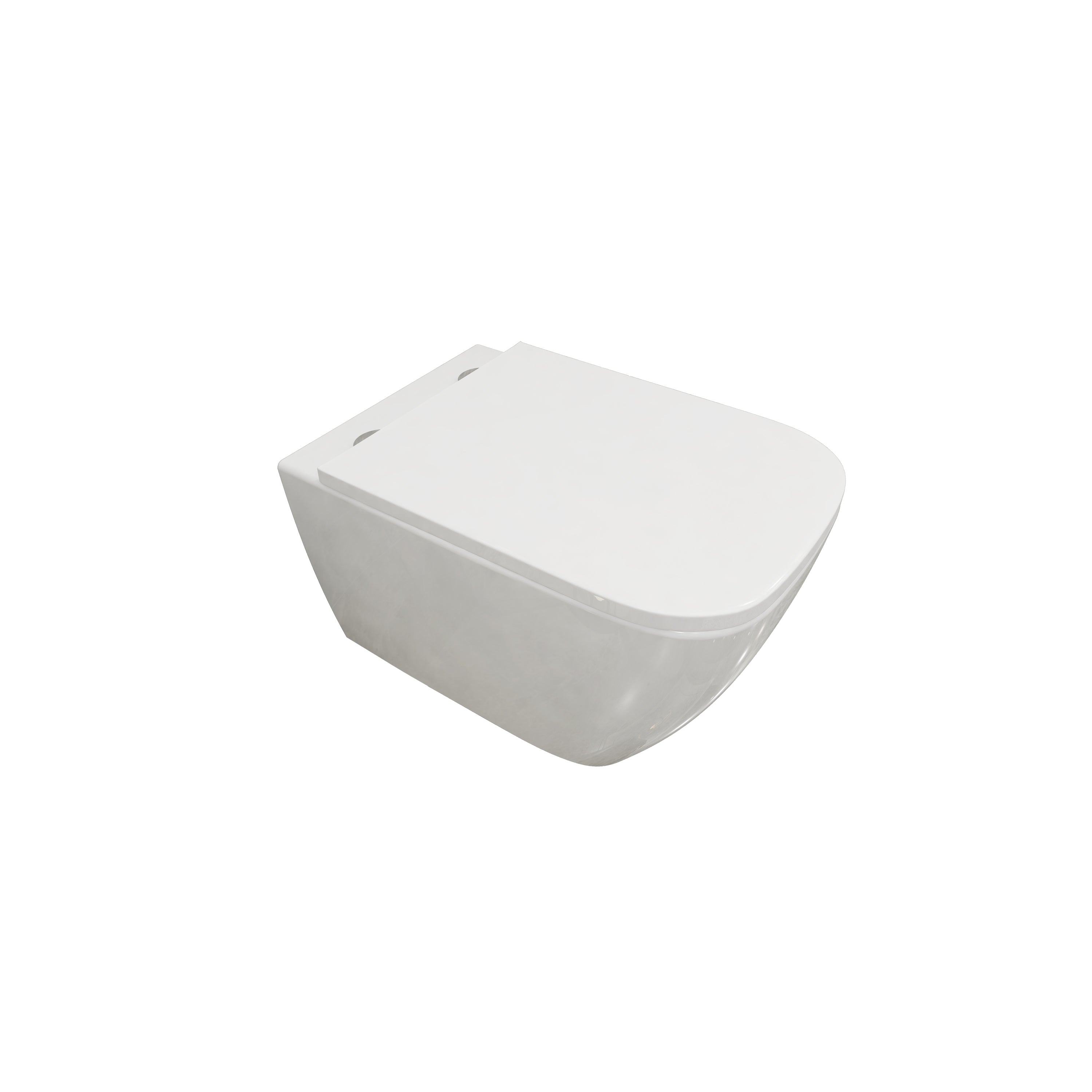 Badkamer Vierkant Slanke Softclose Zitting Randloos Hangend Toilet Toilet