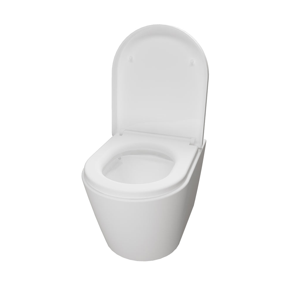 Badkamer wandcloset randloos design toilet toilet met softclose zitting