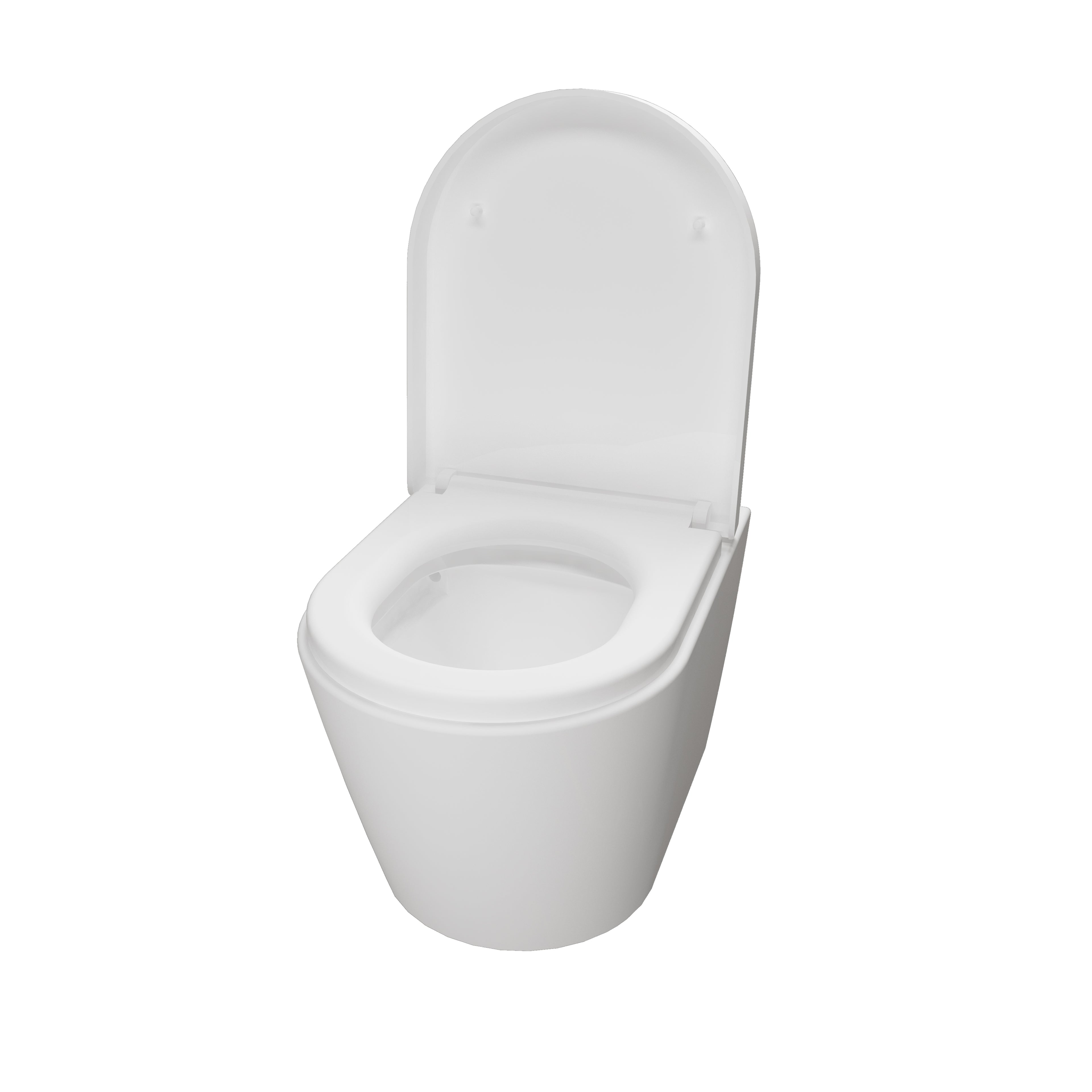 Badkamer wandcloset randloos design toilet toilet met softclose zitting