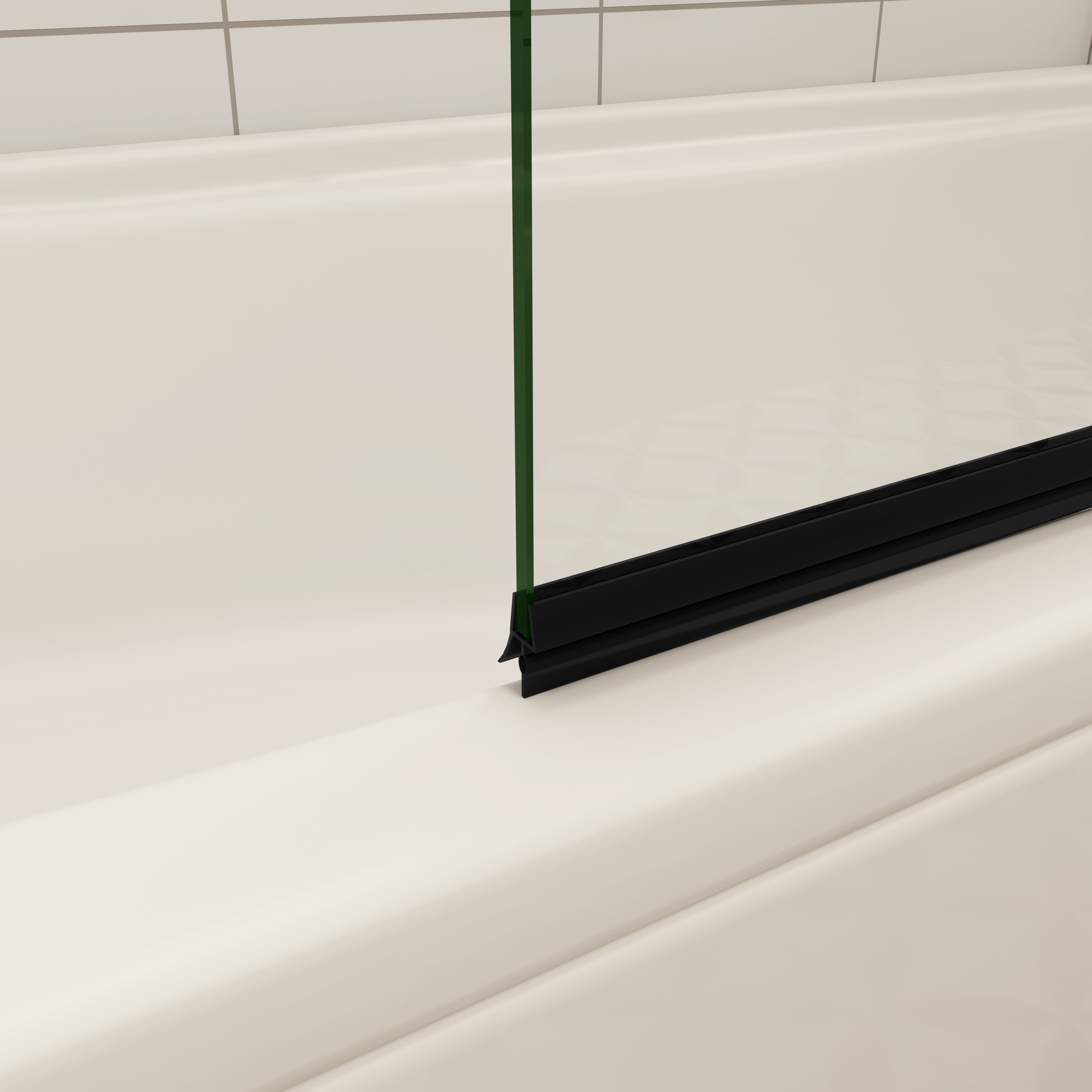 70cm zijwand + 3-delig zwart opklapbaar bad douchescherm 130x140cm douchewand badopzetstuk