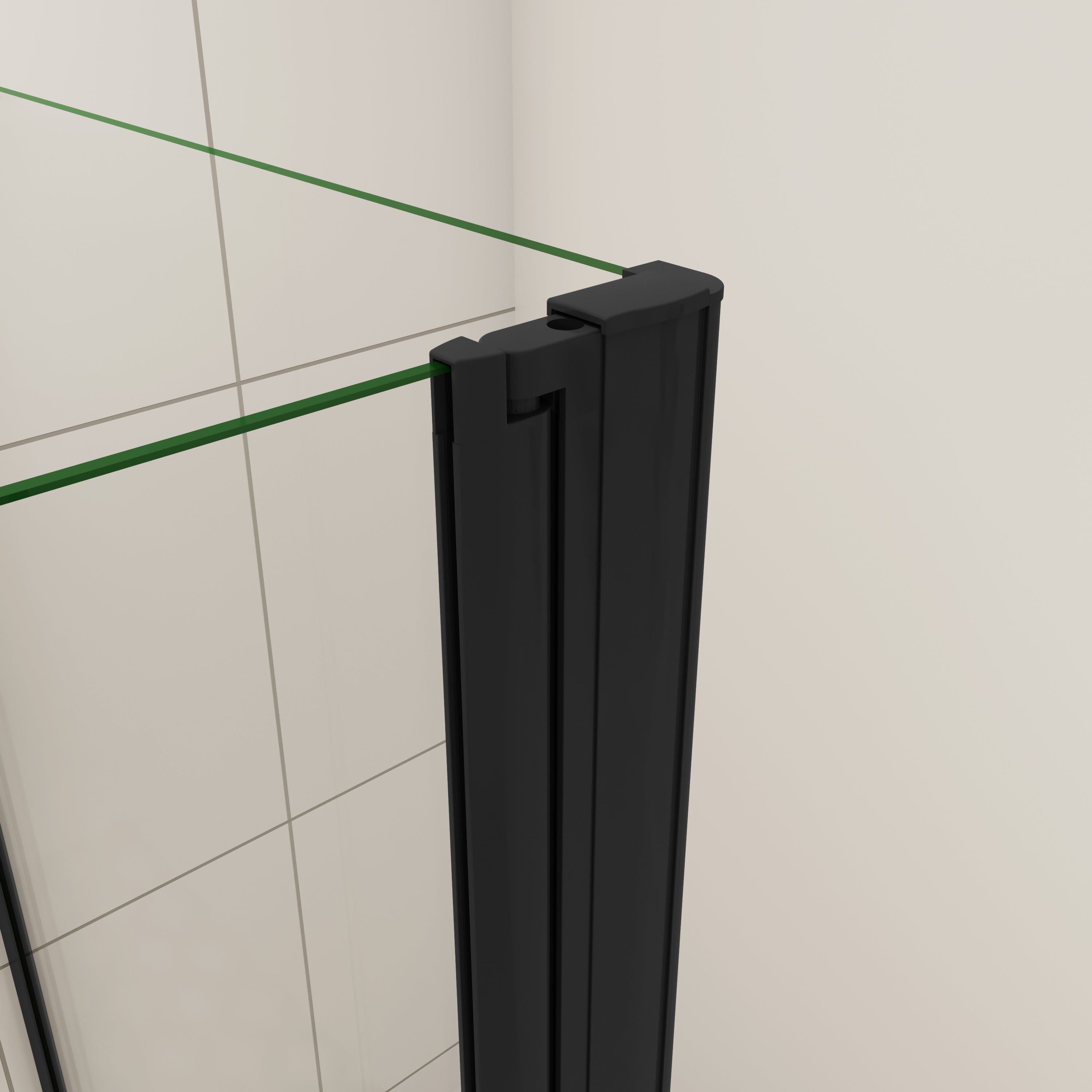 70cm zijwand + 3-delig zwart opklapbaar bad douchescherm 130x140cm douchewand badopzetstuk