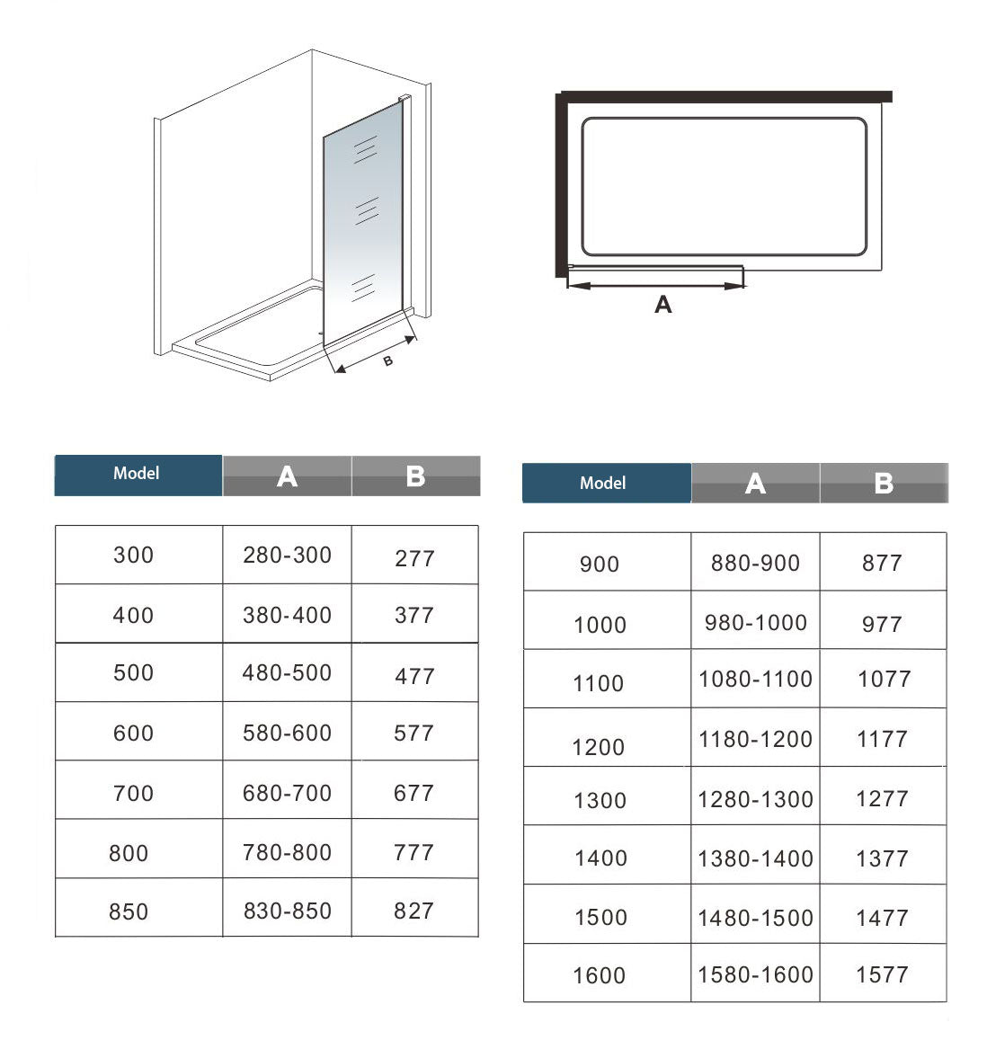 Inloopdouche 70x195cm+45cm Stabilisatiestang,6mm NANO EasyClean veiligheidsglas,195cm hoog