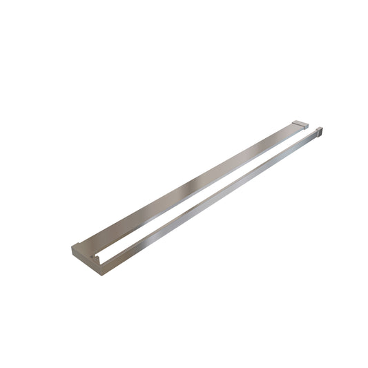 Aica Doucherekjes handdoekrek chroom/zwart 800/900/1000/1200/1400x130mm draagvermogen: 5 kg zinklegering