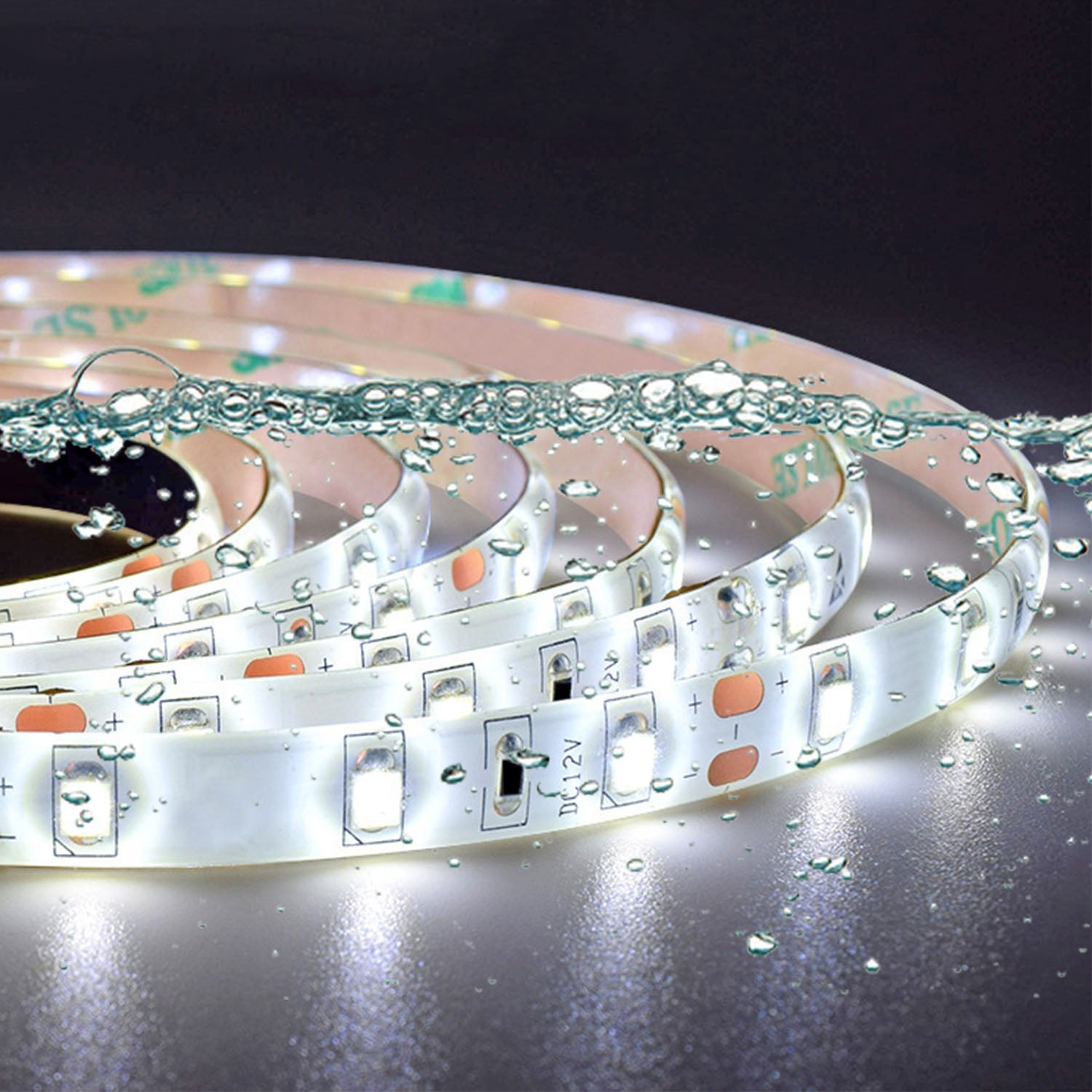LED rechthoekige badkamerspiegel 50-120 cm,4mm randloze rondom licht banen wandspiegel,enkele touch sensor schakelaar,koud wit,anti-condens