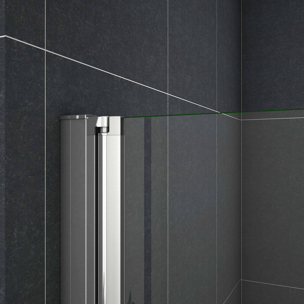 2-delige inklapbaar douchedeur,185cm hoog,6mm NANO EasyClean veiligheidsglas
