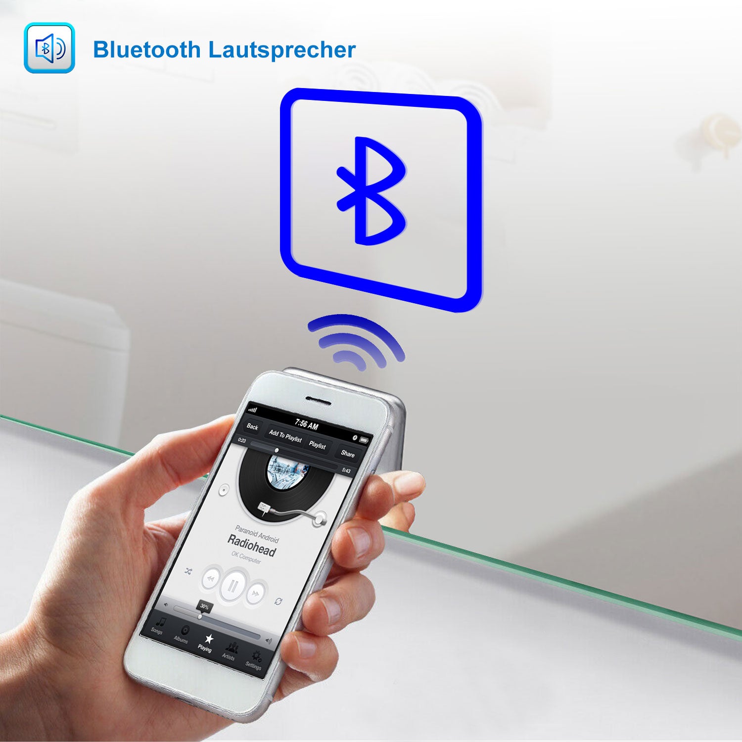 LED badkamerspiegel 70 tot 160cm met Bluetooth, touch, anti-fog, wandspiegel 3 licht kleur 2700-6500K, dimbaar, IP44