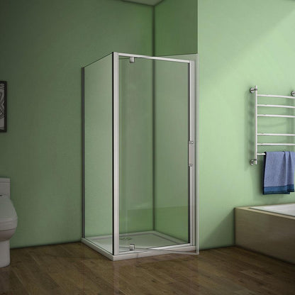 Douchecabine 185cm hoog, draaideur, 5 mm gehard veiligheidsglas