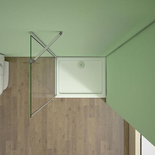 vrijstaande inloopdouche,douchescherm,veiligheidsglas