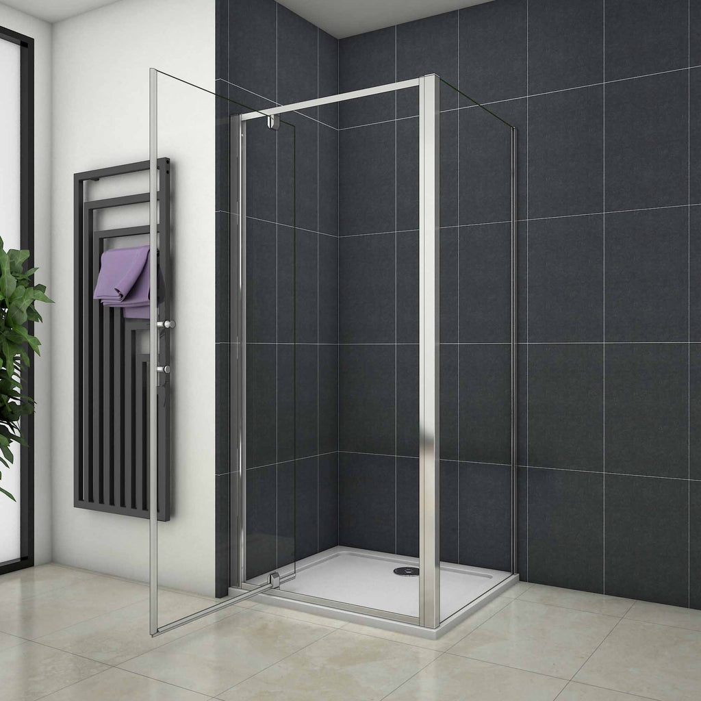 Pendeldeuren,douchedeur, zijpaneel,douchecabine,6mm helder veiligheidsglas,taatsdeur in kozijn