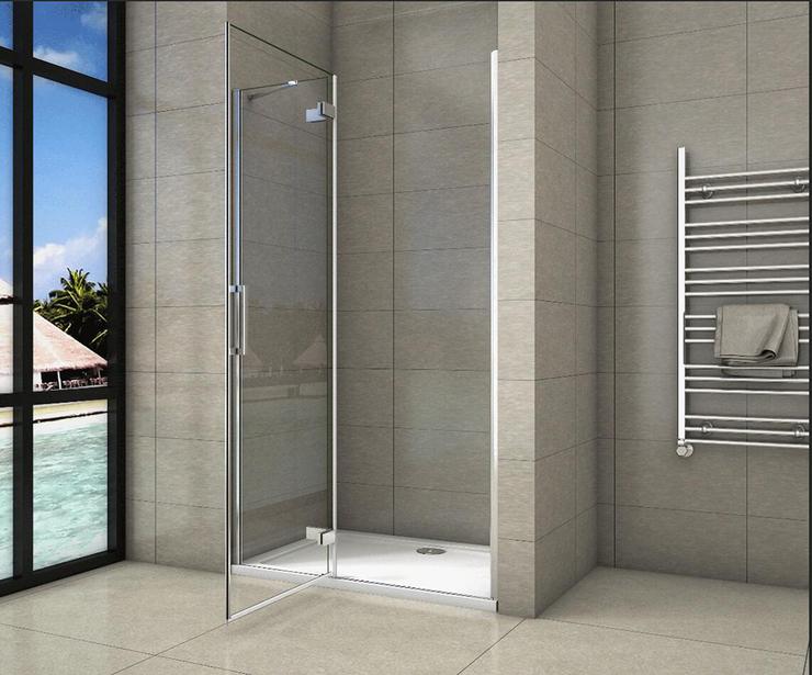 200cm douchewand taatsdeur / draaideur 8mm NANO GLAS